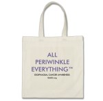 Esophageal Cancer Awareness Tote Bag AllPeriwinkleEverything™ Trademark Periwinkle Zazzle The Salgi Esophageal Cancer Research Foundation Raise Awareness Encourage Early Detection Fund Research Hopes of a Cure Hope Faith Love Strength Advocate&nbsp;Advocacy